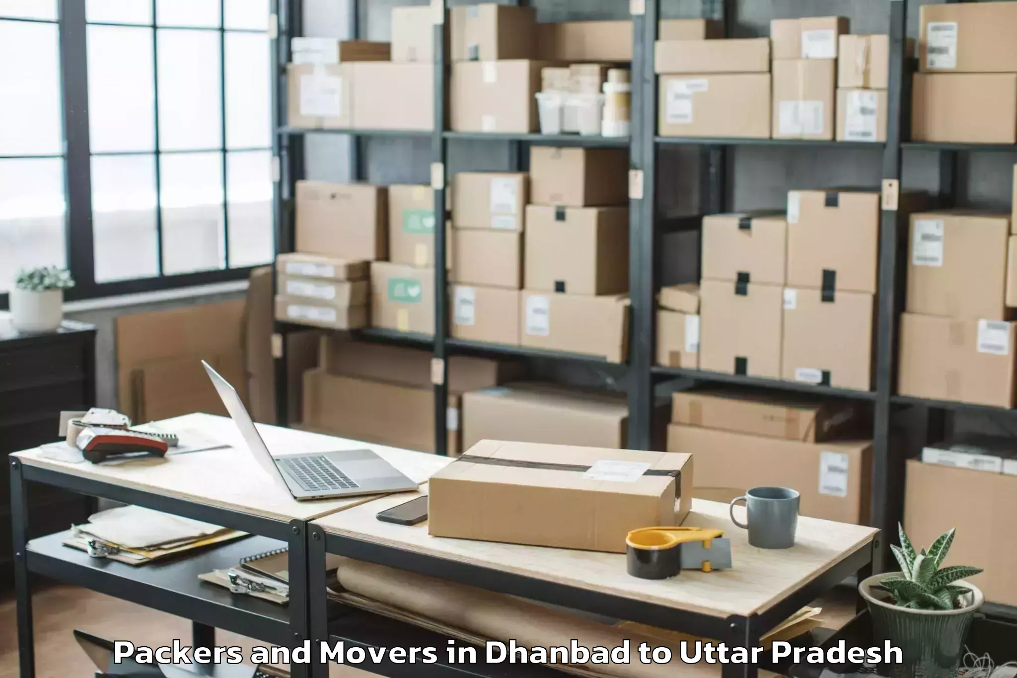 Easy Dhanbad to Kaptanganj Packers And Movers Booking